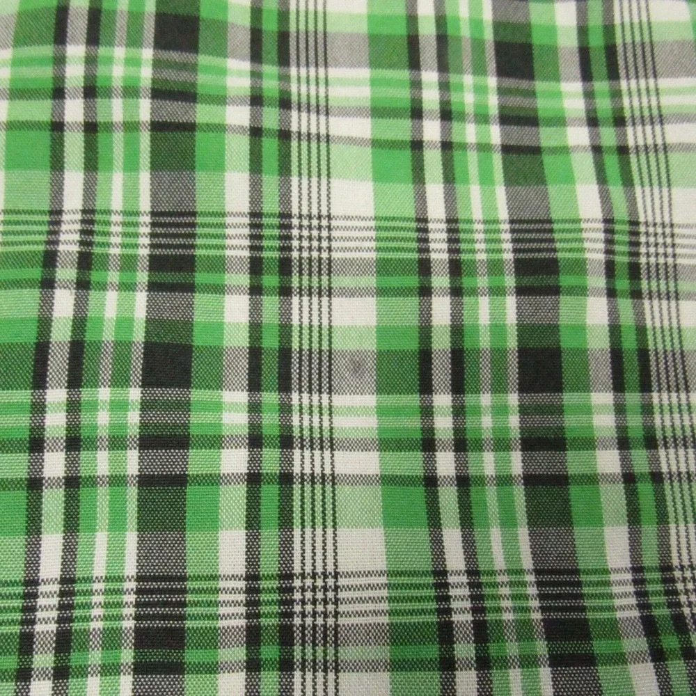 The North Face Shirt Men Medium Green‎ Black Plaid Hiker Camp Outdoors